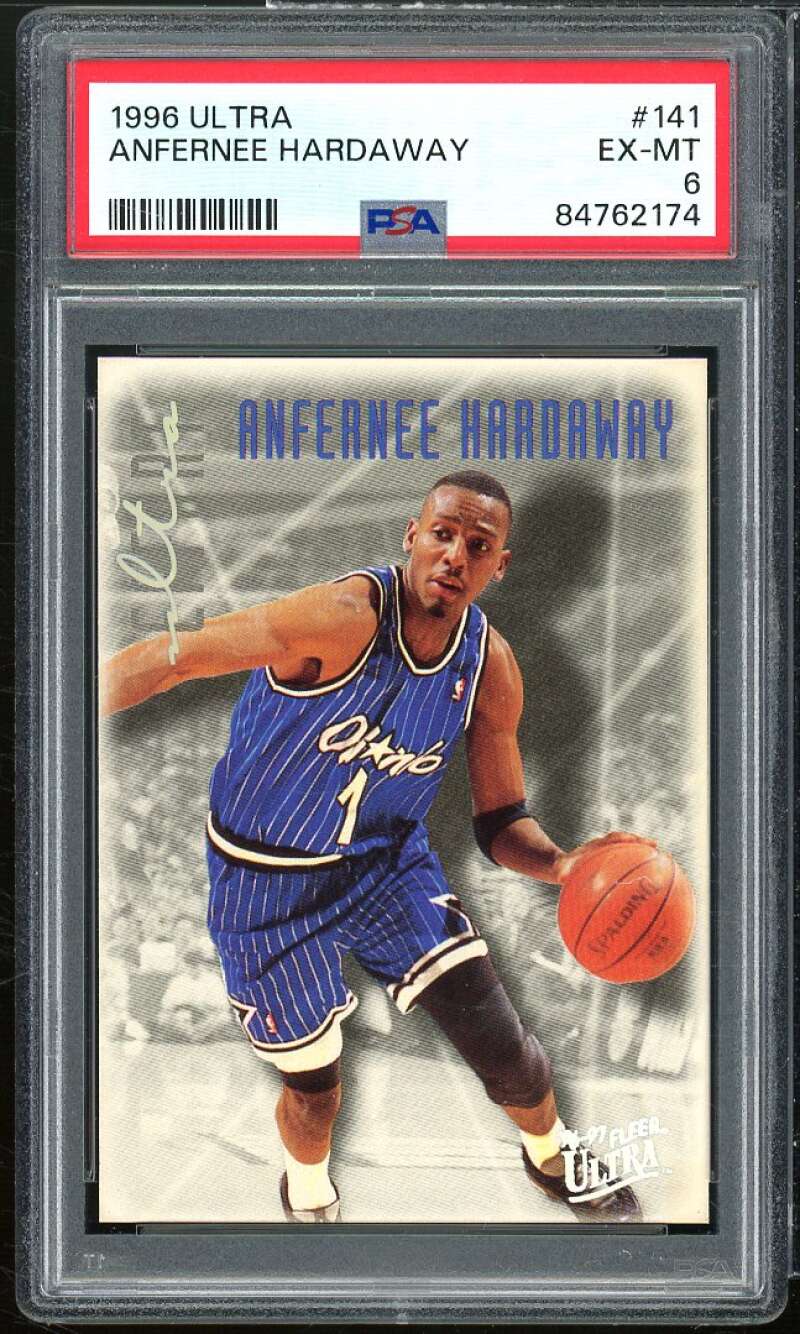 Anfernee Hardaway Card 1996-97 Ultra #141 PSA 6 Image 1