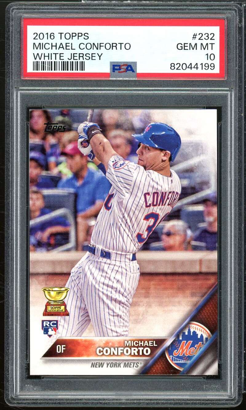 Michael Conforto Rookie Card 2016 Topps #232 PSA 10 Image 1