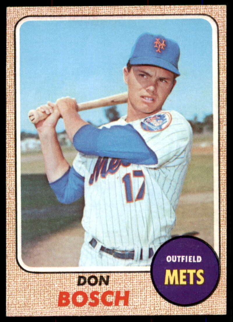 Don Bosch Rookie Card 1968 Topps #572  Image 1