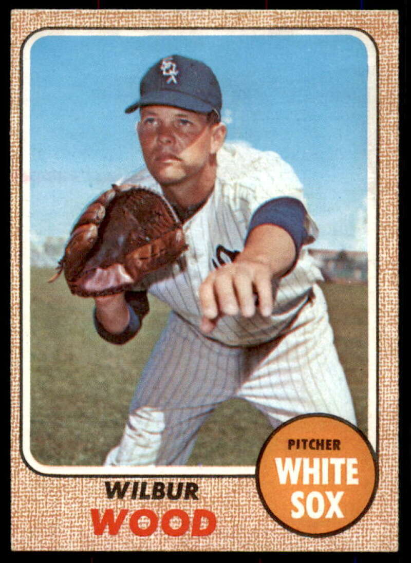 Wilbur Wood Card 1968 Topps #585  Image 1