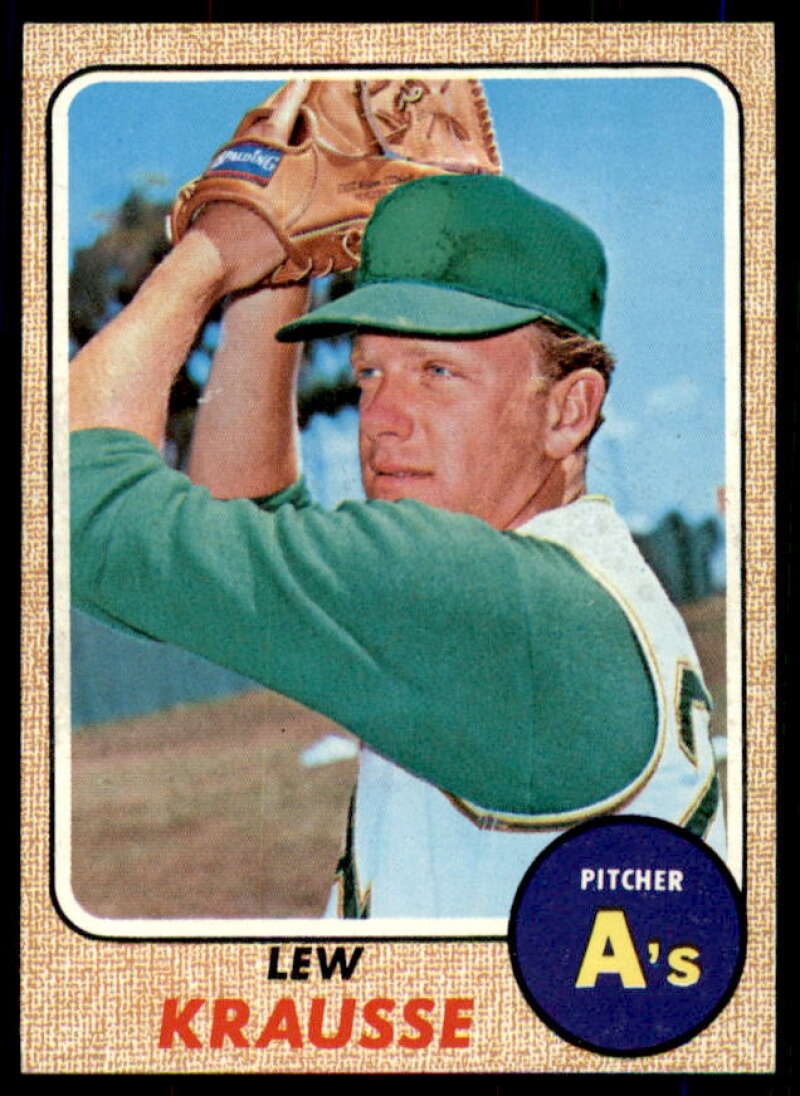 Lew Krausse Card 1968 Topps #458  Image 1