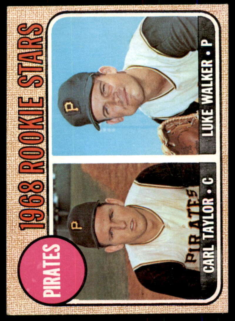 Rookie Stars/Carl Taylor RC/Luke Walker Card 1968 Topps #559  Image 1