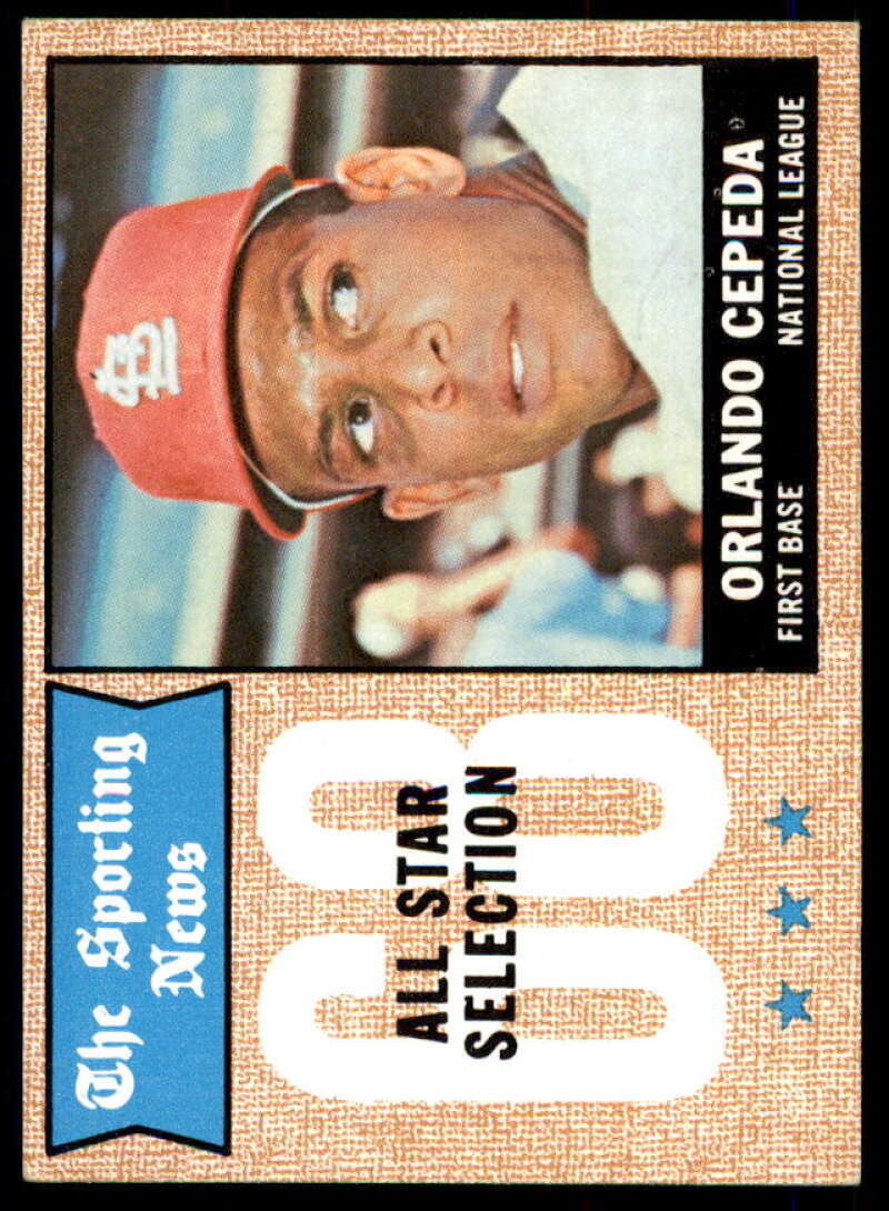 Orlando Cepeda AS Card 1968 Topps #362  Image 1