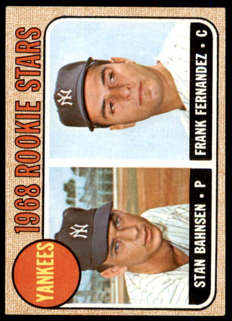 Rookie Stars/Stan Bahnsen/Frank Fernandez Card 1968 Topps #214  Image 1