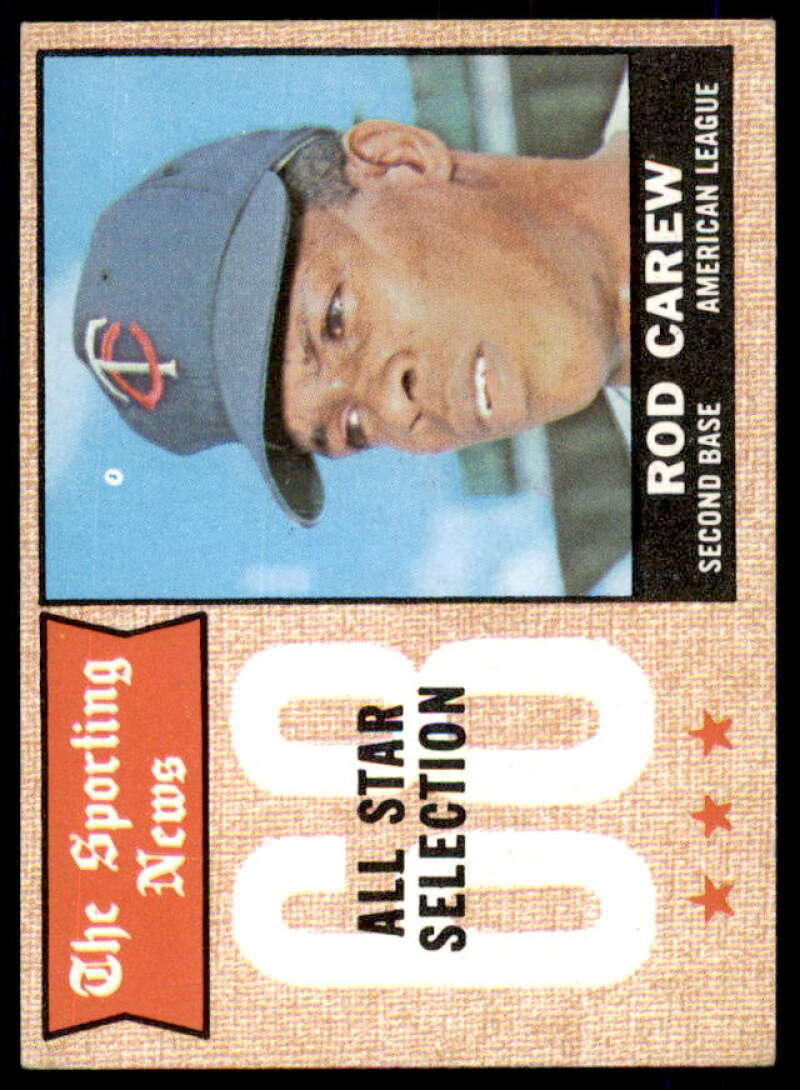 Rod Carew AS Card 1968 Topps #363  Image 1