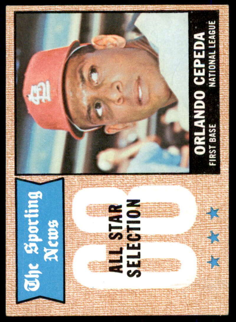 Orlando Cepeda AS Card 1968 Topps #362  Image 1