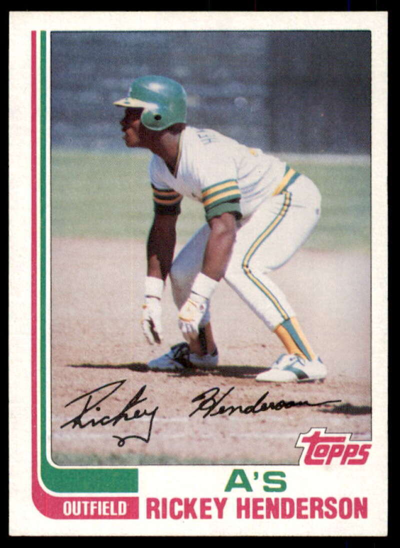 Rickey Henderson Card 1982 Topps #610  Image 1