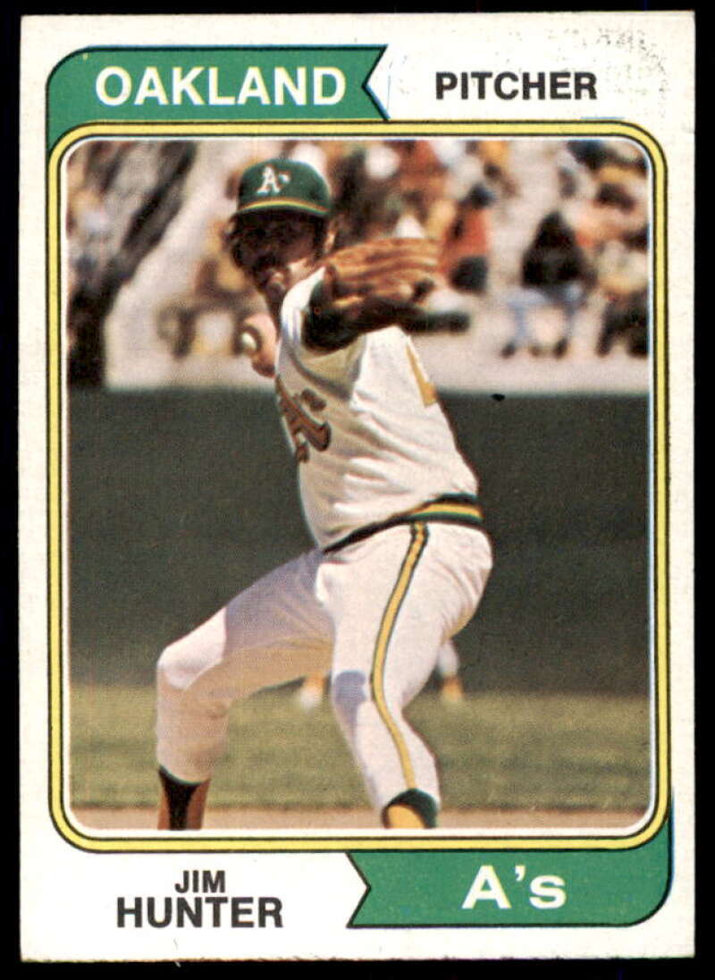 Jim Hunter Card 1974 Topps #7  Image 1