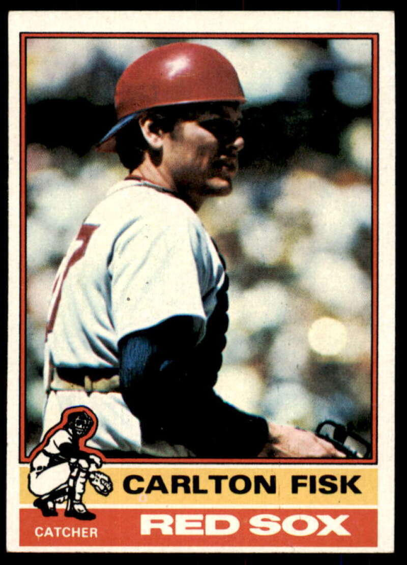 Carlton Fisk Card 1976 Topps #365  Image 1