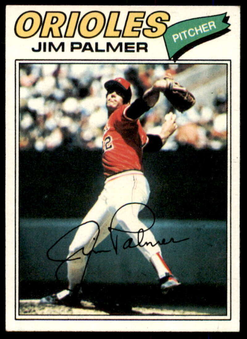 Jim Palmer Card 1977 Topps #600  Image 1