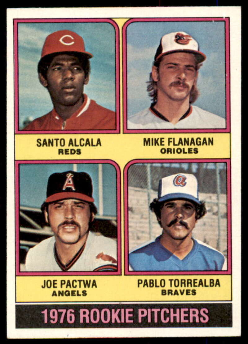 Rookie Pitchers/Alcala RC/Flanagan RC/Pactwa RC/Torrealba RC 1976 Topps #589  Image 1