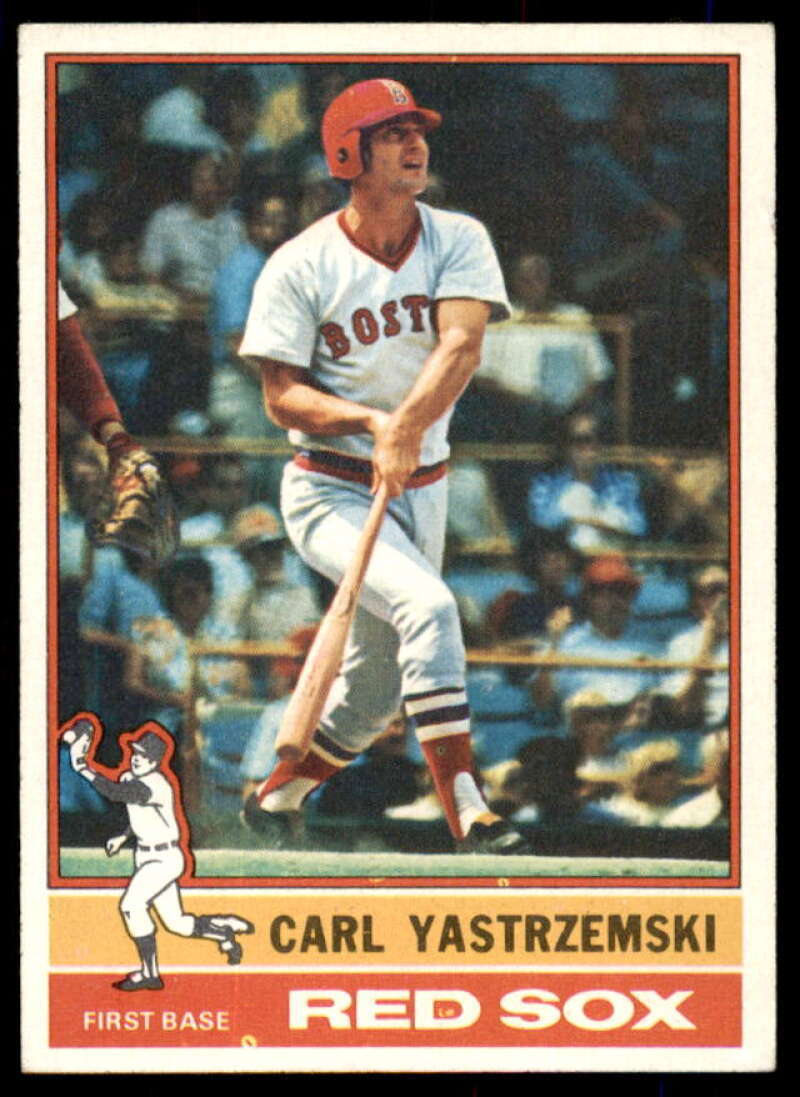 Carl Yastrzemski Card 1976 Topps #230  Image 1