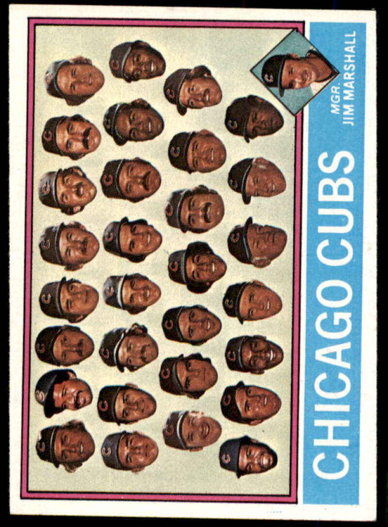 Chicago Cubs CL/Jim Marshall MG Card 1976 Topps #277  Image 1