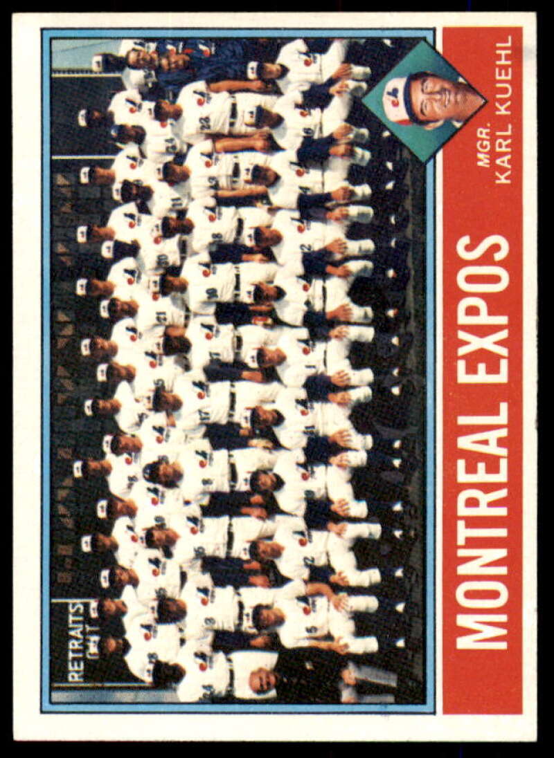 Montreal Expos CL/Karl Kuehl MG Card 1976 Topps #216  Image 1