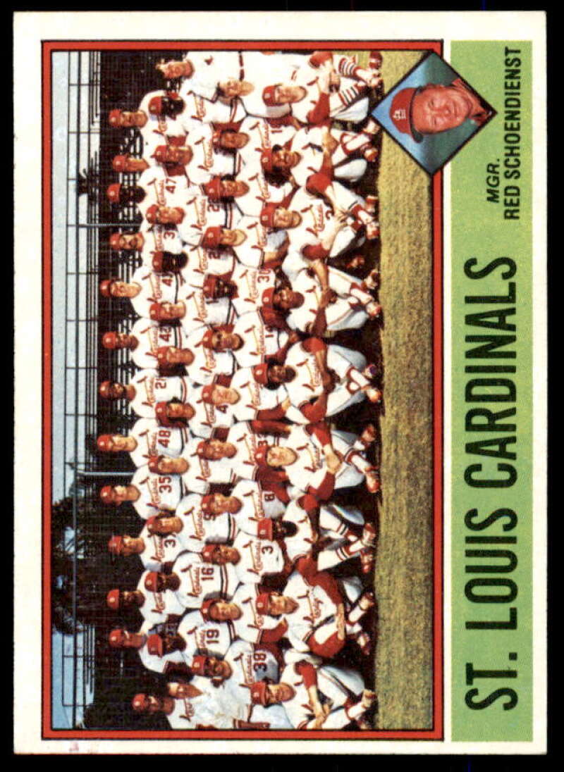 St. Louis Cardinals CL/Red Schoendienst MG Card 1976 Topps #581  Image 1