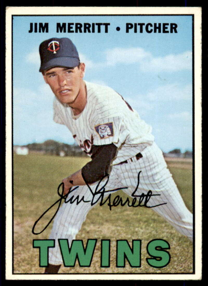 Jim Merritt Card 1967 Topps #523  Image 1