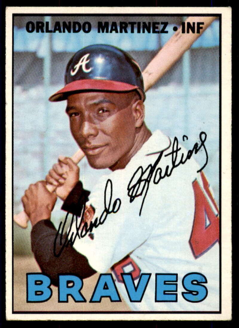 Orlando Martinez Rookie Card 1967 Topps #504  Image 1