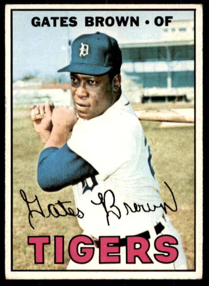 Gates Brown Card 1967 Topps #134  Image 1