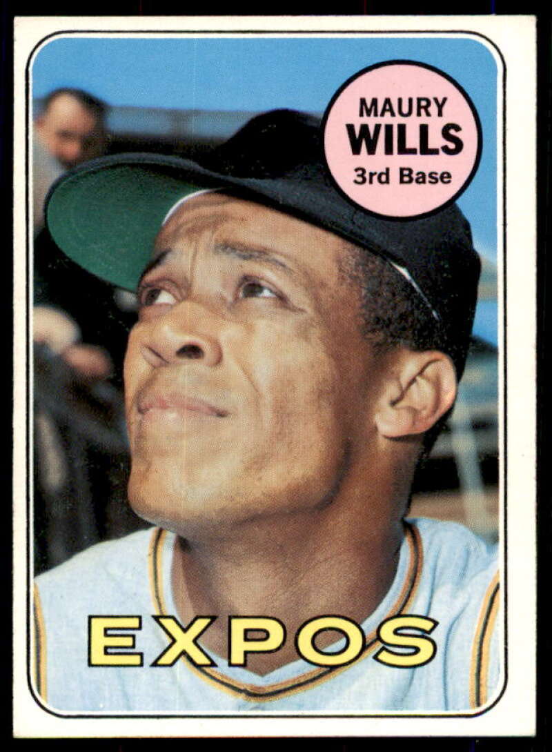 Maury Wills Card 1969 Topps #45  Image 1