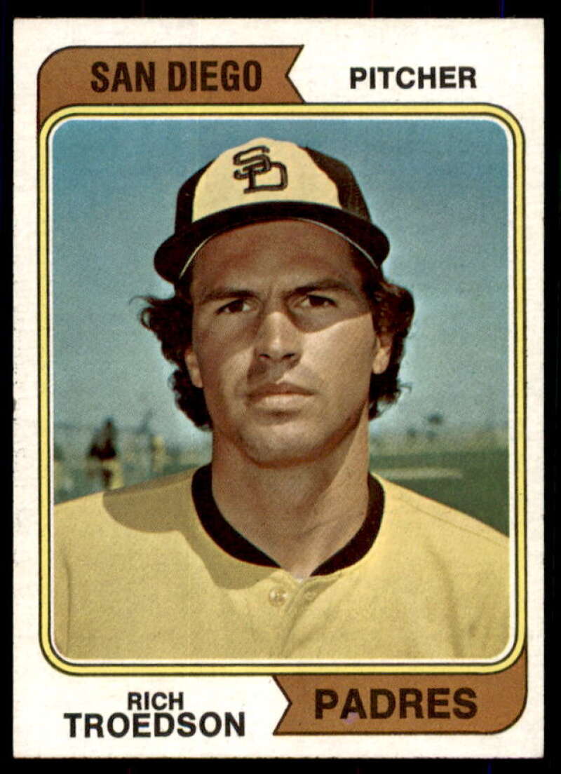 Rich Troedson SD RC Card 1974 Topps #77A  Image 1