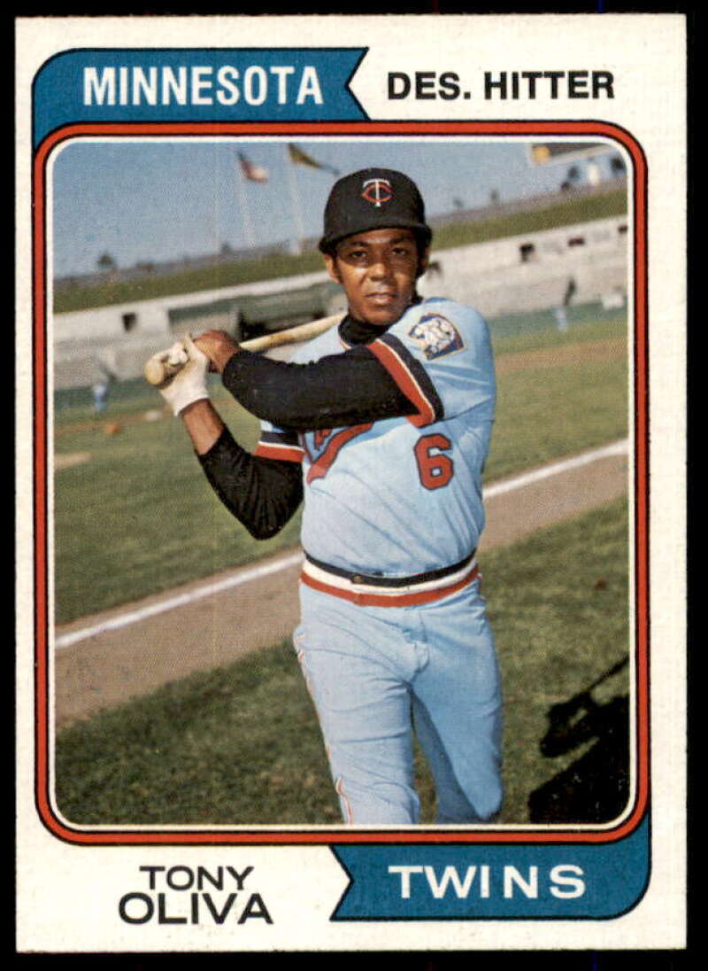 Tony Oliva Card 1974 Topps #190  Image 1