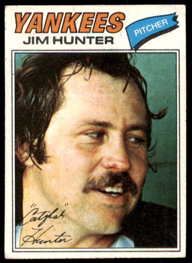 Jim Hunter Card 1977 Topps #280  Image 1