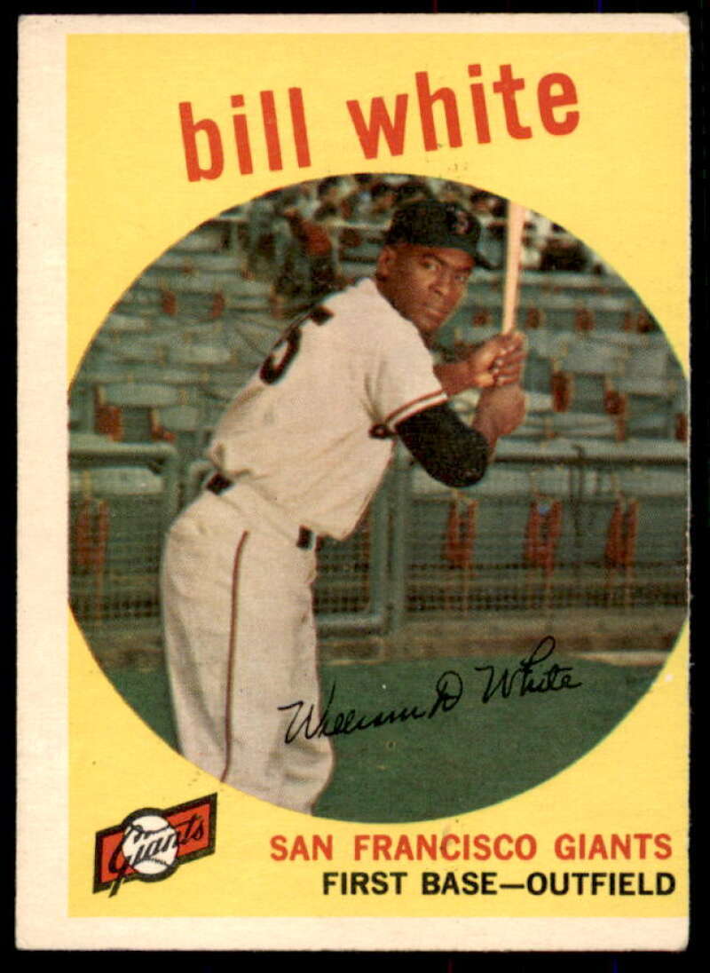 Bill White Rookie Card 1959 Topps #359  Image 1