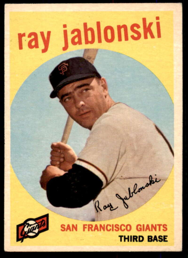 Ray Jablonski Card 1959 Topps #342  Image 1