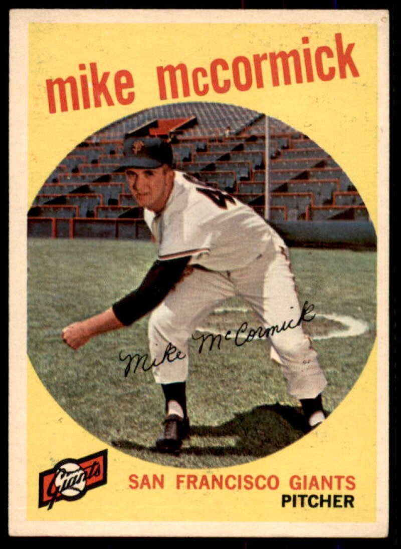 Mike McCormick Card 1959 Topps #148  Image 1