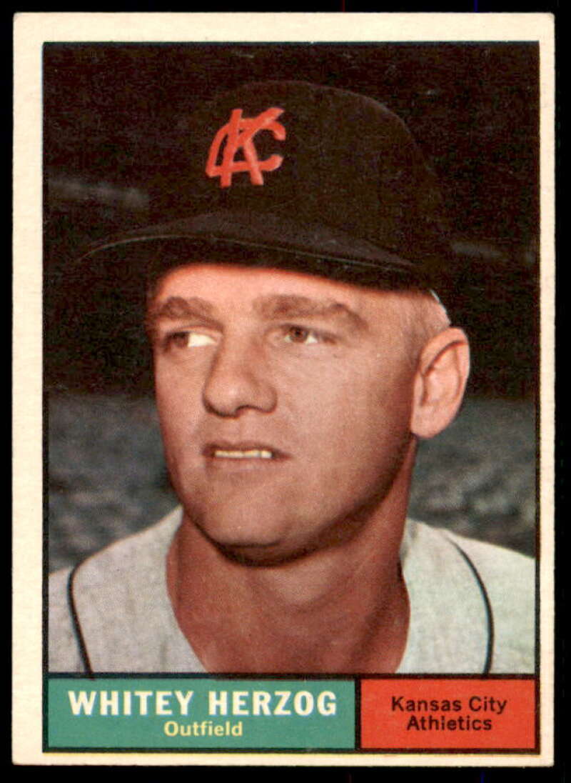 Whitey Herzog Card 1961 Topps #106  Image 1