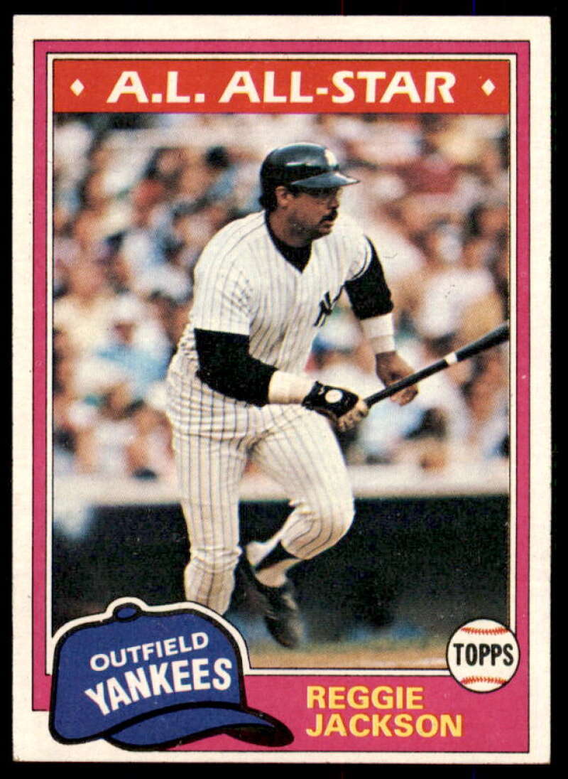 Reggie Jackson Card 1981 Topps #400  Image 1