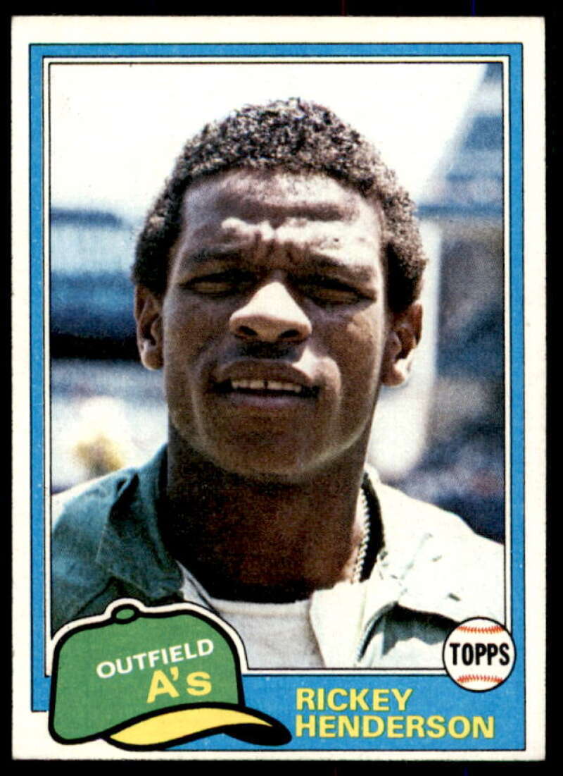 Rickey Henderson Card 1981 Topps #261  Image 1