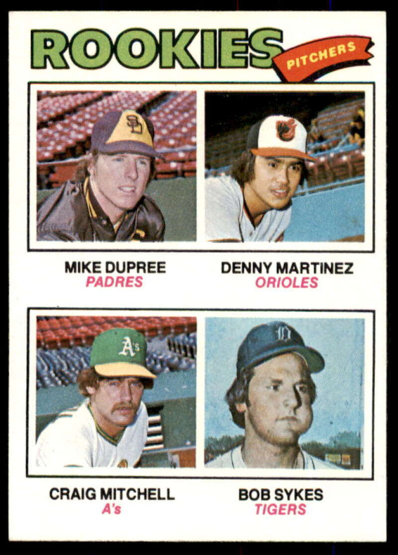 Rookie Pitchers/Mike Dupree RC/Martinez RC/Mitchell/Sykes RC 1977 Topps #491  Image 1