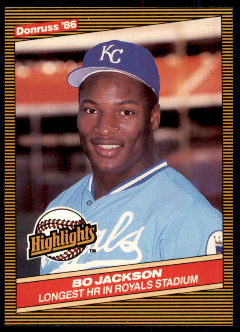 Bo Jackson Rookie Card 1986 Donruss Highlights #43  Image 1