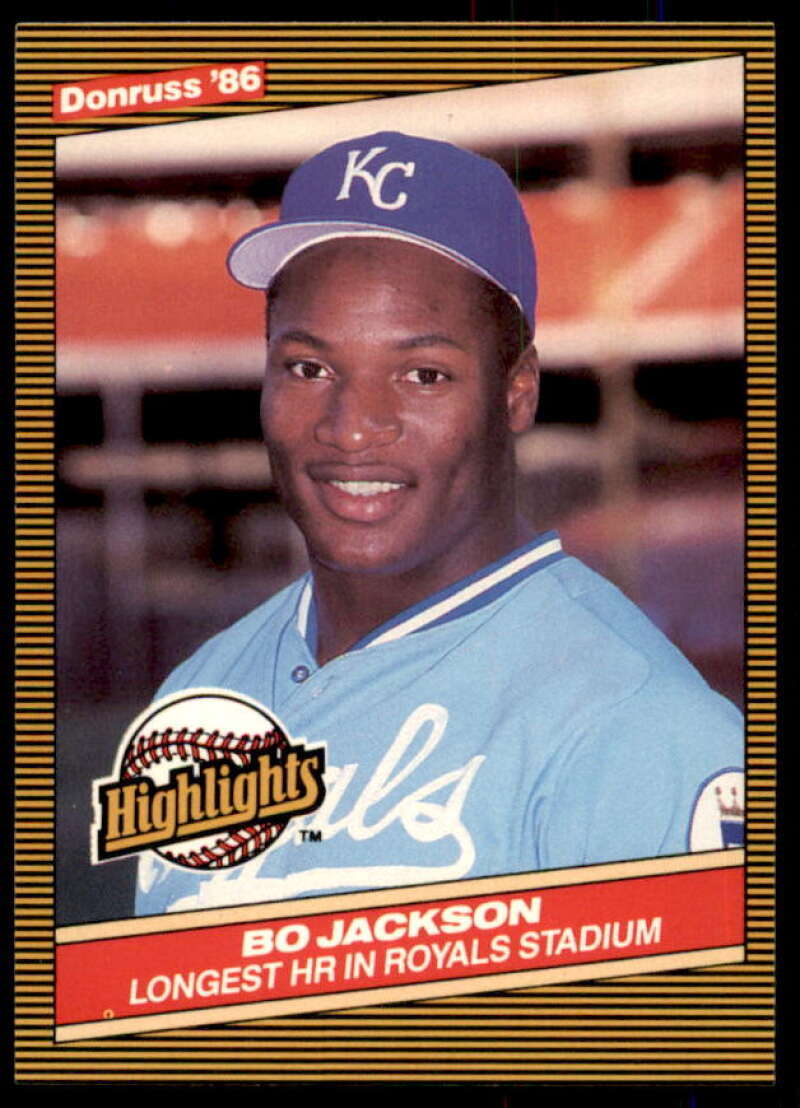 Bo Jackson Rookie Card 1986 Donruss Highlights #43  Image 1