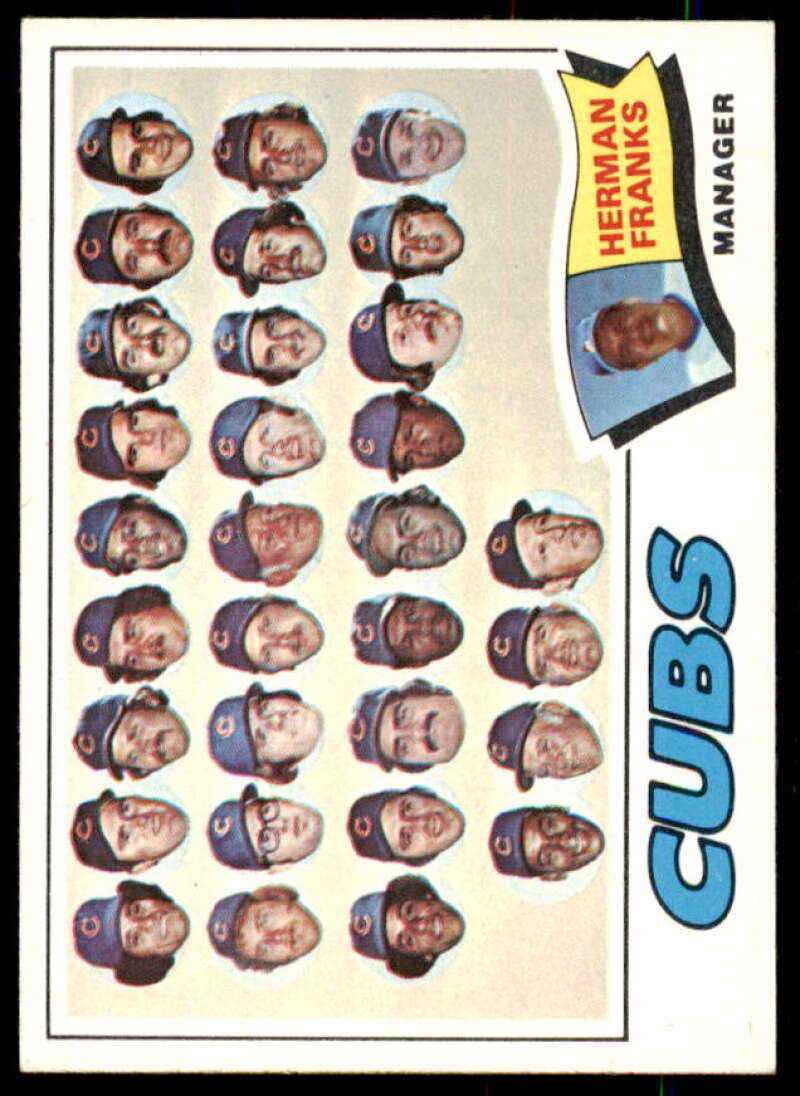 Chicago Cubs CL/Herman Franks MG Card 1977 Topps #518  Image 1