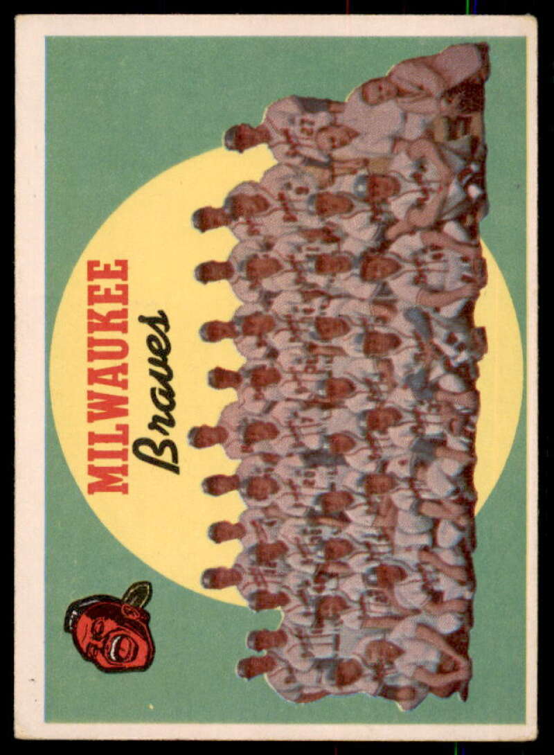 Milwaukee Braves CL Card 1959 Topps #419  Image 1