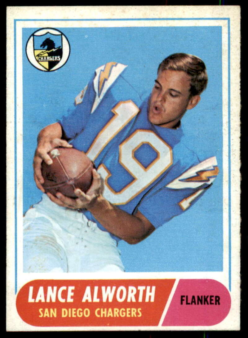 Lance Alworth Card 1968 Topps #193  Image 1