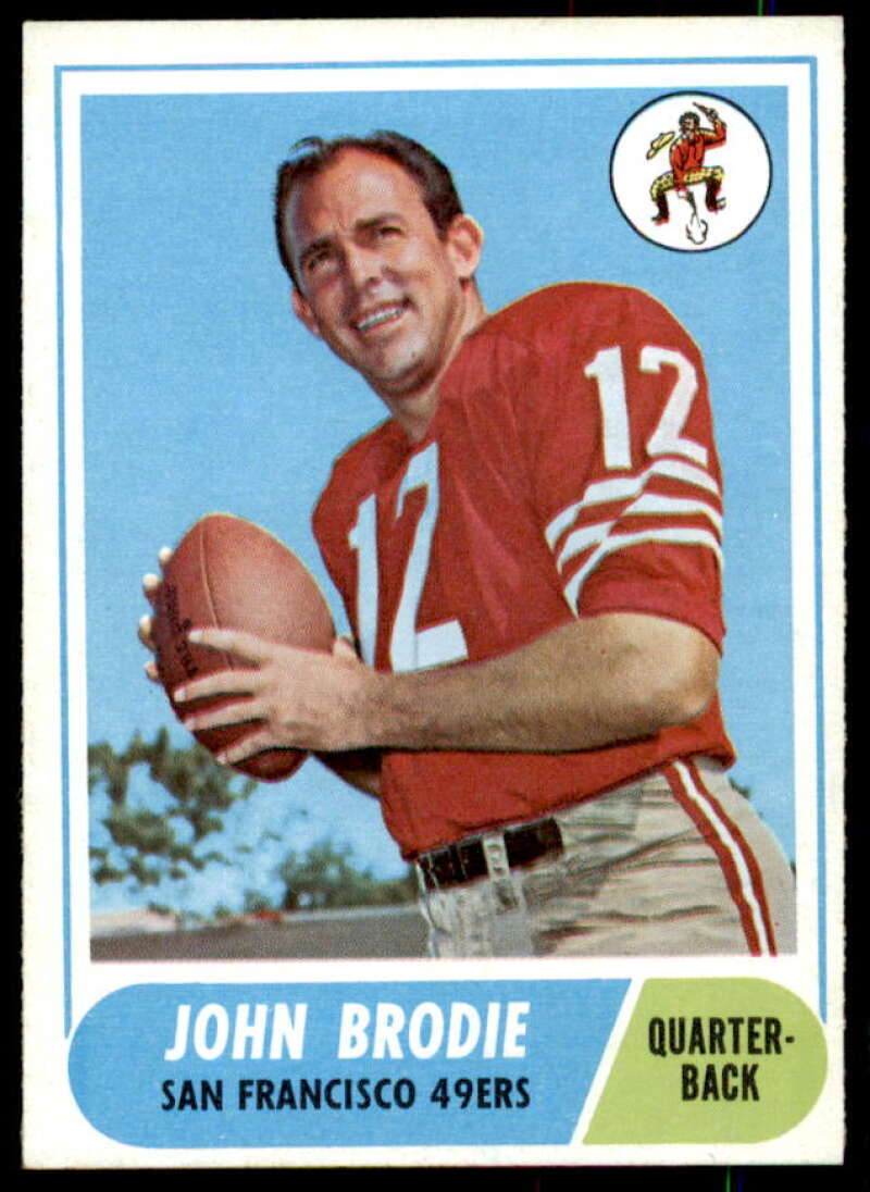 John Brodie Card 1968 Topps #139  Image 1