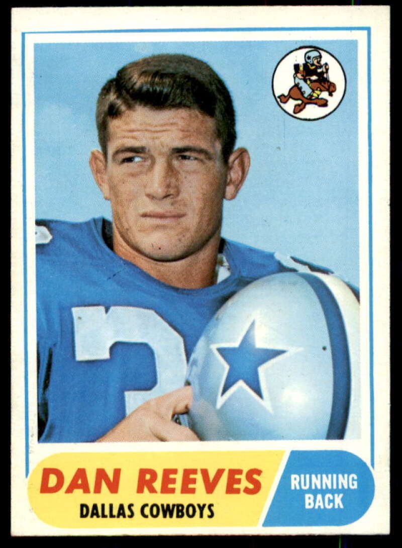 Dan Reeves Card 1968 Topps #77  Image 1