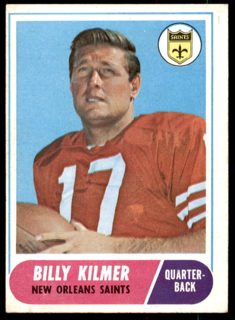 Billy Kilmer Card 1968 Topps #186  Image 1