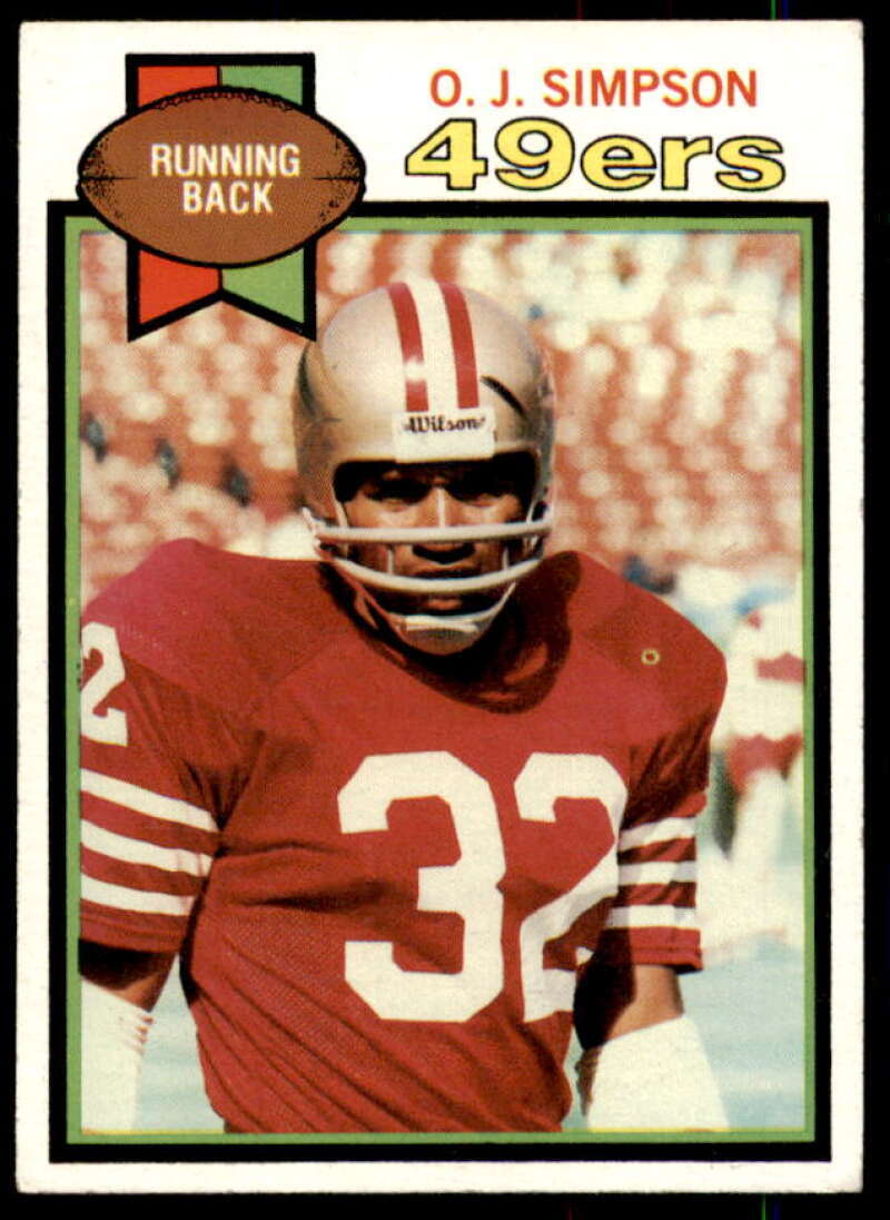 O.J. Simpson Card 1979 Topps Cream Colored Back #170  Image 1