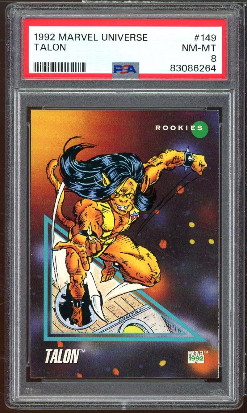 Talon Card 1992 Marvel Universe #149 PSA 8 Image 1