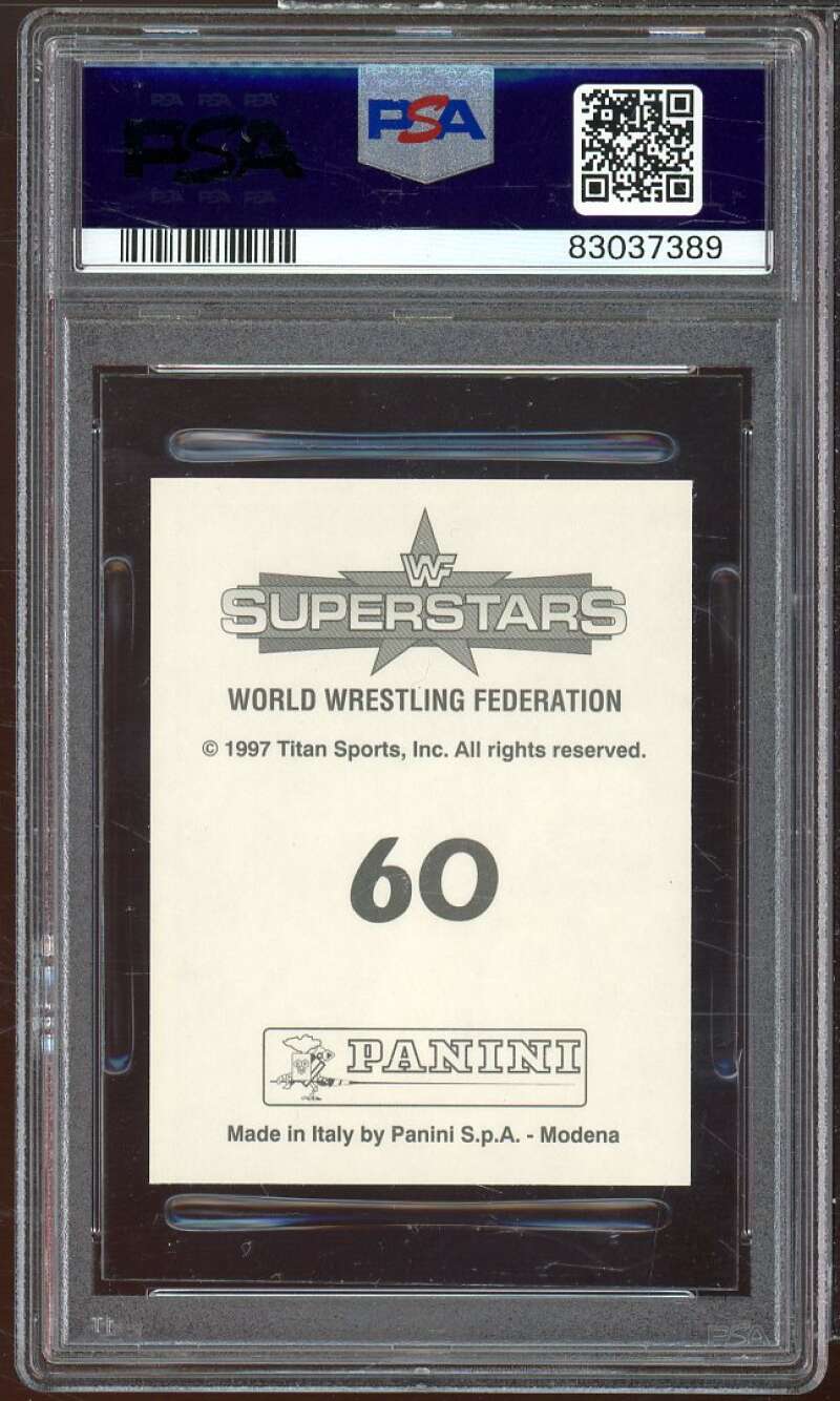 Goldust/Marlena Card 1997 Panini WWF Superstars Stickers #60 PSA 8 Image 2