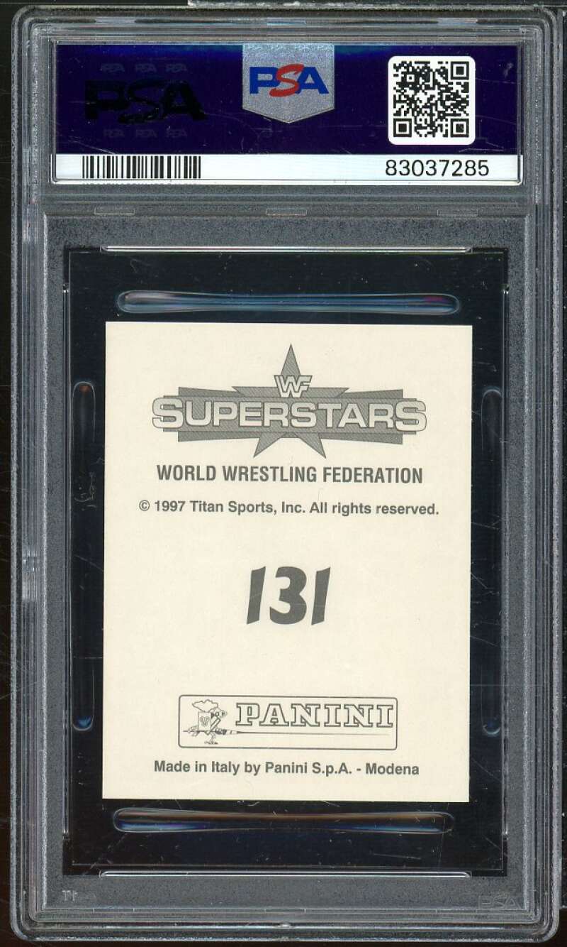 Goodwinns/Hillbilly Card 1997 Panini WWF Superstars Stickers #131 PSA 8 Image 2