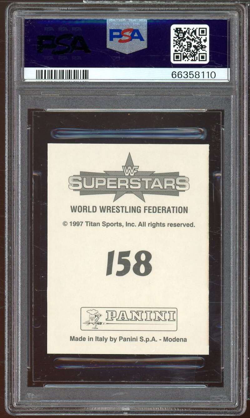 Flash Funk Card 1997 Panini WWF Superstars Stickers #158 PSA 8 Image 2
