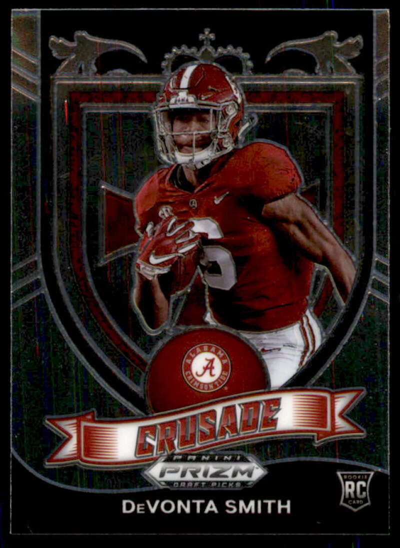 DeVonta Smith C Rookie Card 2021 Panini Prizm Draft Picks #165  Image 1