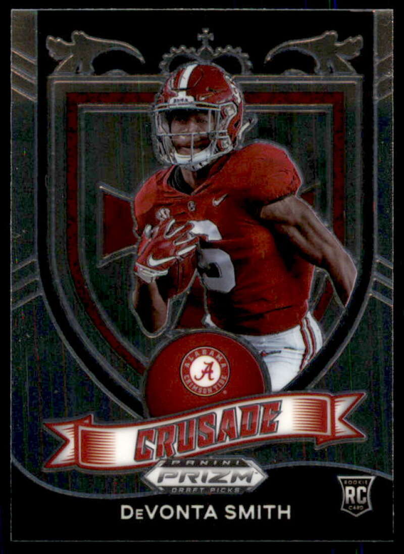 DeVonta Smith C Rookie Card 2021 Panini Prizm Draft Picks #165  Image 1