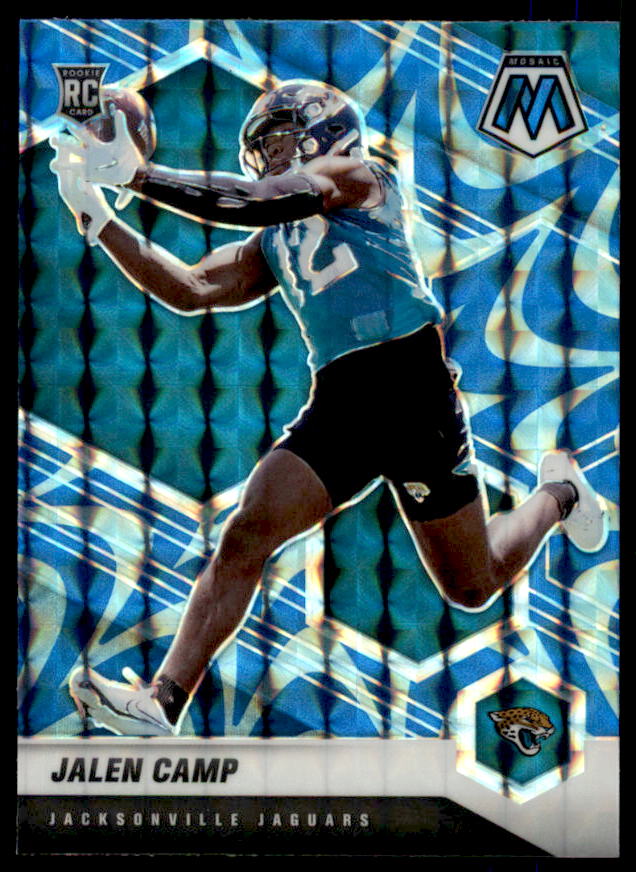 Jalen Camp Rookie Card 2021 Panini Mosaic Mosaic Reactive Blue #393  Image 1