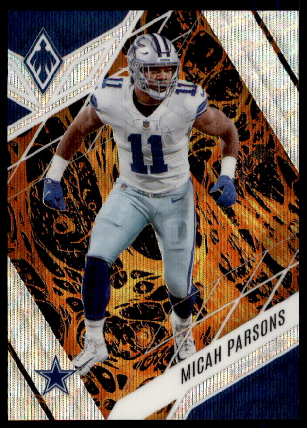 Micah Parsons Card 2022 Panini Phoenix Lava #100  Image 1